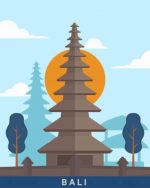 Bali Illustration paint by numbers