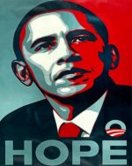 Barack Obama Illustration paint by numbers