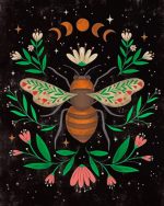 Folk Art Bee paint by numbers