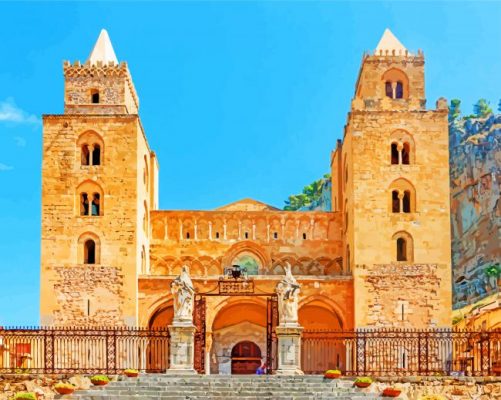 cefalu-catherdal-paint-by-number