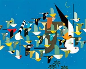 Charley Harper Birds paint by numbers