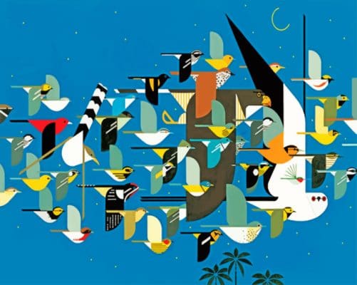 Charley Harper Birds paint by numbers