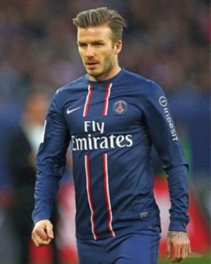 The footballer Player Beckham paint by numbers
