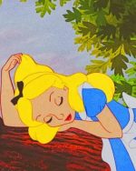 Sleepy Alice In Wonderland paint by numbers