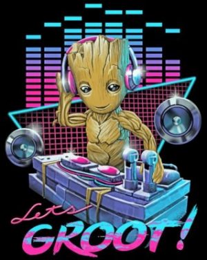 Dj Groot Paint by numbers
