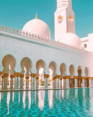 Sheikh Zayed Abu Dhabi paint by numbers