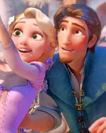 Flynn Rider And Rapunzel paint by numbers