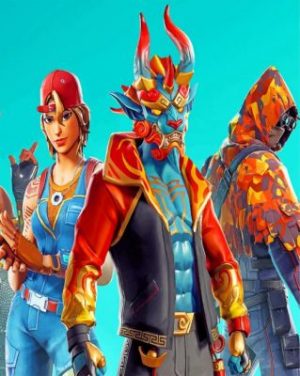 Fortnite Game Paint by numbers