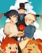 Howls Moving Castle Anime Paint By Numbers