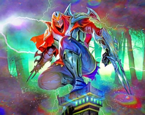 League Of Legends zed Paint by numbers