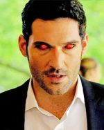 Lucifer With Devil Eyes paint by numbers