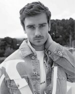 monochrome antoine griezmann paint by number