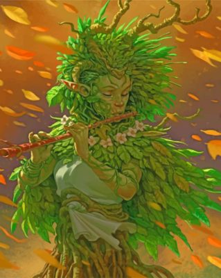 Mother Nature Playing Music paint by numbers