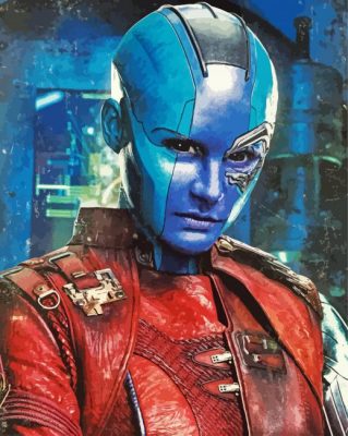 Nebula Guardians Of The Galaxy Nebula Hero paint by numbers