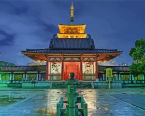 Shitennoji Temple Osaka paint by numbers