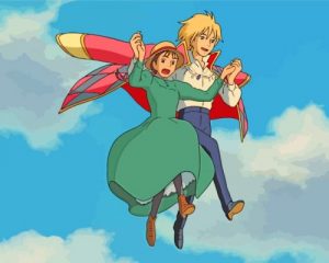Sophie Hatter And Wizard Howl paint by numbers