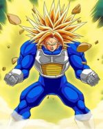 Super Saiyan Trunks Dbz Paint by numbers