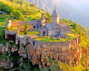 Tatev Monastery Armenia paint by numbers