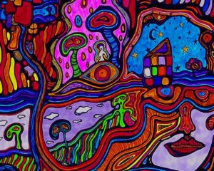 Trippy Psychedelic Art Paint By Numbers