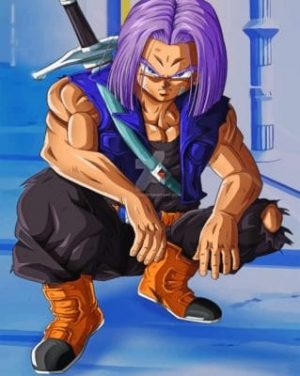 Trunks Dragon Ball paint by numbers