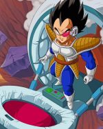 Vegeta Saiyan Saga paint by numbers
