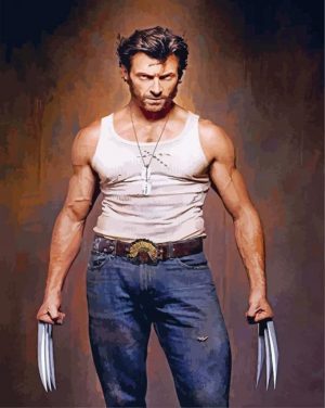 wolverine X men paint by number