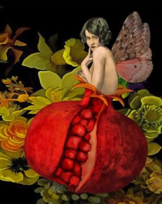 Pomegranate Woman  paint by numbers