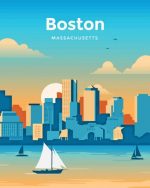 Boston Massachusetts paint by numbers