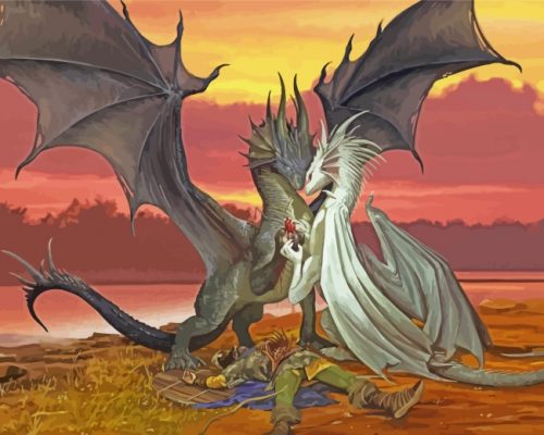 Dragons Love Paint by numbers