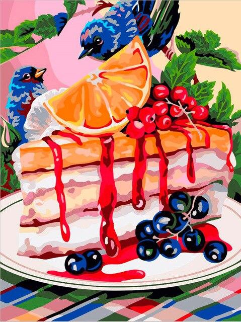 Fruits Cake paint by numbers