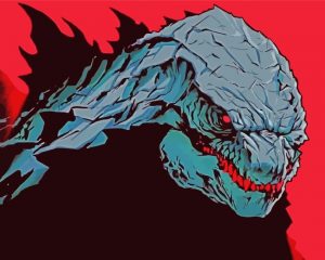 Godzilla King Of The Monsters Paint by numbers