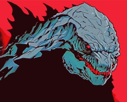 Godzilla King Of The Monsters Paint by numbers