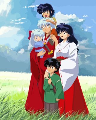 Inuyasha Family paint by numbers