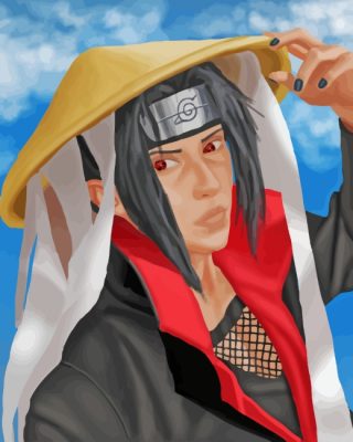Itachi Uchiha paint by numbers