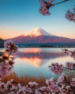 Mountain Fuji Japan paint by numbers