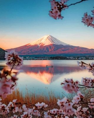 Mountain Fuji Japan paint by numbers
