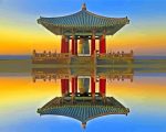 Korean Friendship Bell Reflection San Padro paint by numbers