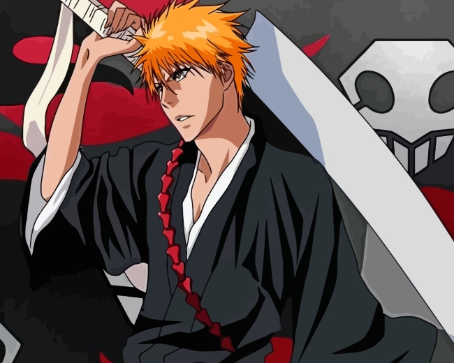 Kurosaki Bleach Anime Paint by numbers