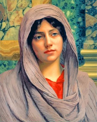 Lycinna By John william godward paint by number