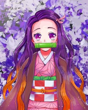 Nezuko Kamado paint by number