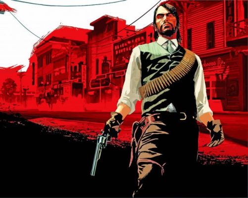 Red Dead Redemption Illustration paint by number