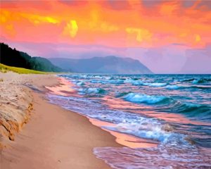 Sleeping Bear Dunes National Lakeshore Michigan paint by number