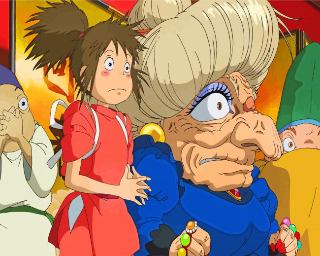 Spirited Away Anime paint by numbers