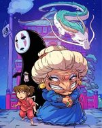 Spirited Away Characters paint by number