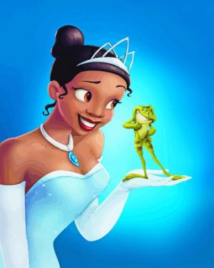 The Princess Tiana And The Frog paint by number