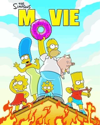 The-Simpsons paint by numbers