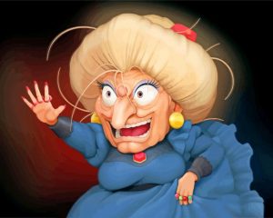 The Witch Yubaba paint by number