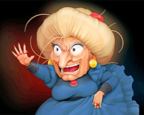 The Witch Yubaba paint by number