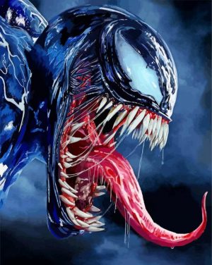 Venom movie paint by number