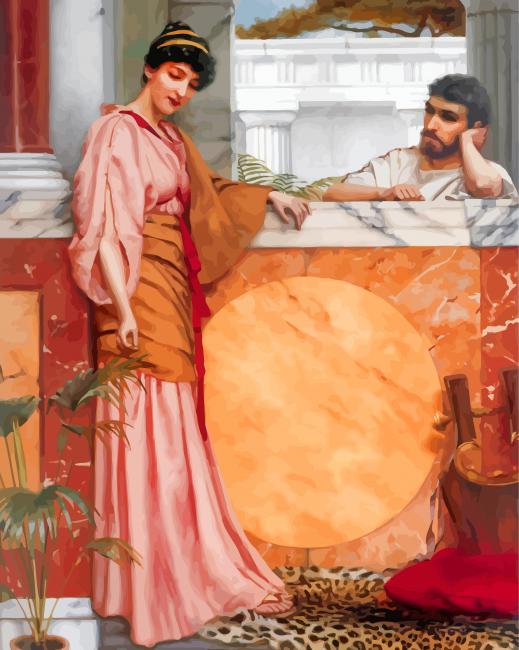 Waiting For An Answerwilliam godward paint by numbers